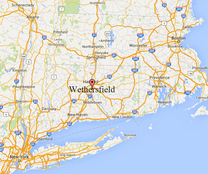 Wethersfield-location-map-by-ZeeMaps