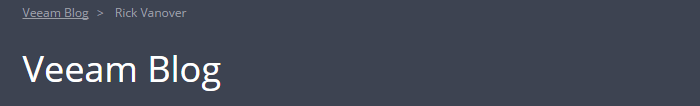 Veeam-Blog