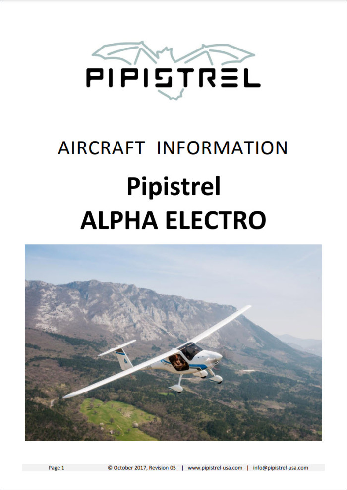 Pipistrel-Alpha-ELECTRO-Information-Pack