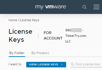 MyVMwareLicensePortal