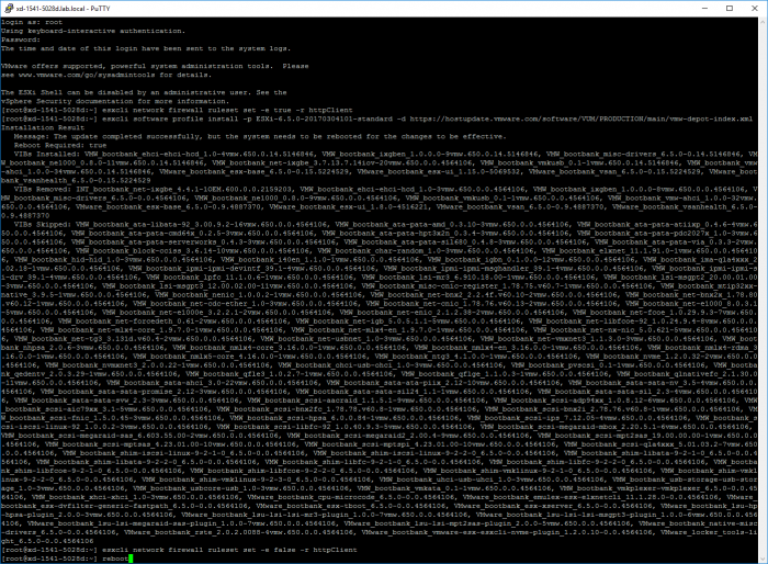 esxcli-update-successful-6.5.0.a-Build-5224934-VMSA-2017-0006-ITProHobby-Mar-31-2017