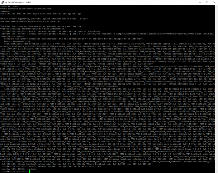 esxcli-update-successful-65U1-Build-5969303-ITProHobby-Jul-28-2017