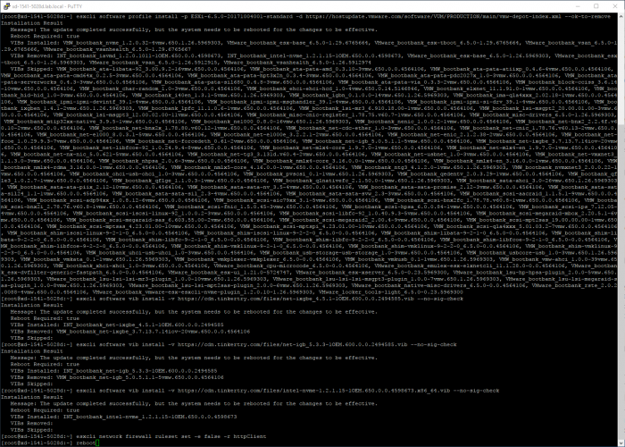 esxcli-update-successful-65U1-Build-6765664-ITProHobby-Oct-08-2017