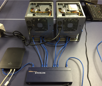 Here's the temporary configuration of 2 SuperServers