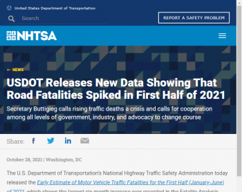 usdot-releases-new-data-showing-road-fatalities-spiked-first-half-2021