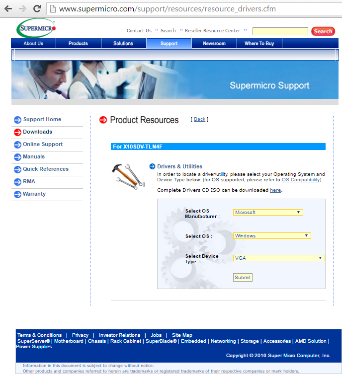 Download-driver-page