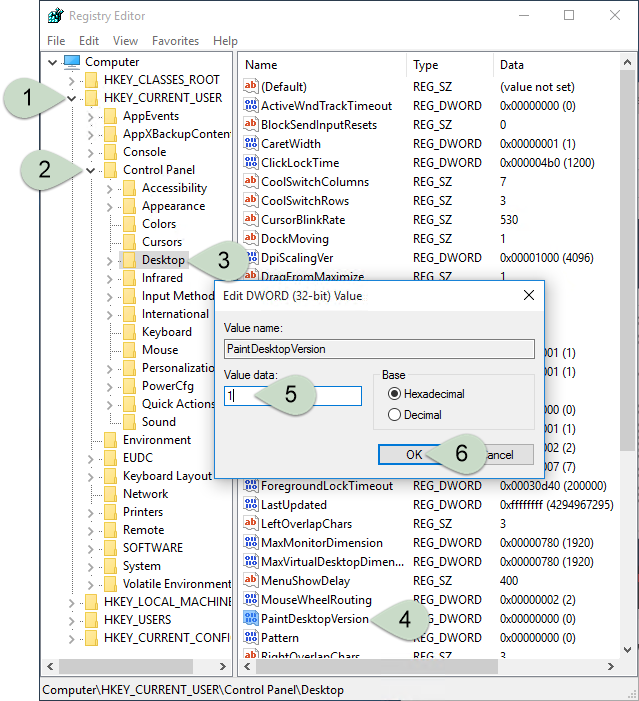 Registry_Editor_PaintDesktopVersion_ITProHobby_Steps