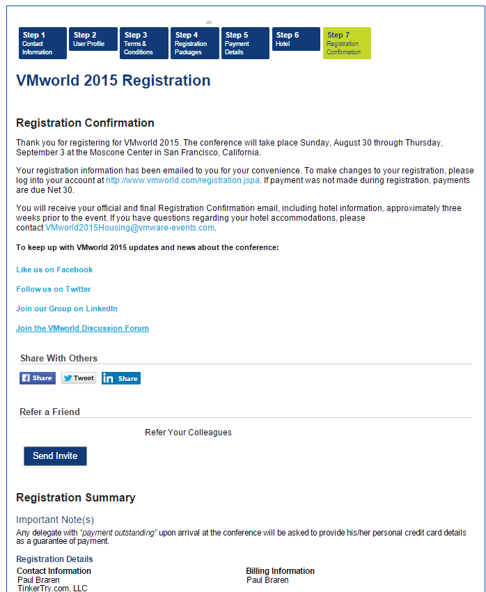 VMworld-Registration