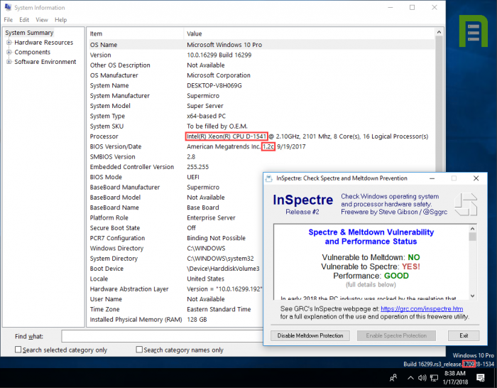 Xeon-D-1541-BIOS-1-2c-running-Windows-10-1709-with-all-Windows-Updates-running-InSpectre-2018-01-17--by-Paul-Braren-ITProHobby
