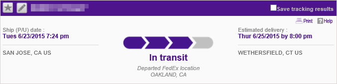 FedEx2DayTracking