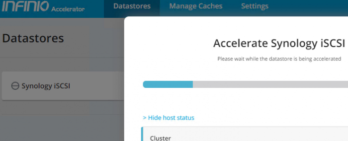 first-look-infinio-accelerator-with-superserver-cluster-shared-synology-iscsi-datastore