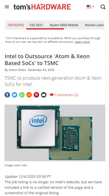 intel-to-outsource-atom-and-xeon-based-socs-to-tsmc