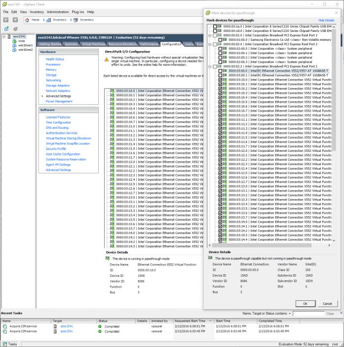 vSphereClientSR-IOVx32view