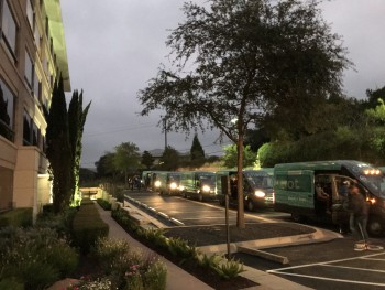 row-of-shuttle-vans