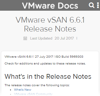VMware-vSAN-661-release-notes