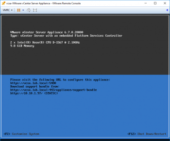 VCSA-67U1-DCUI