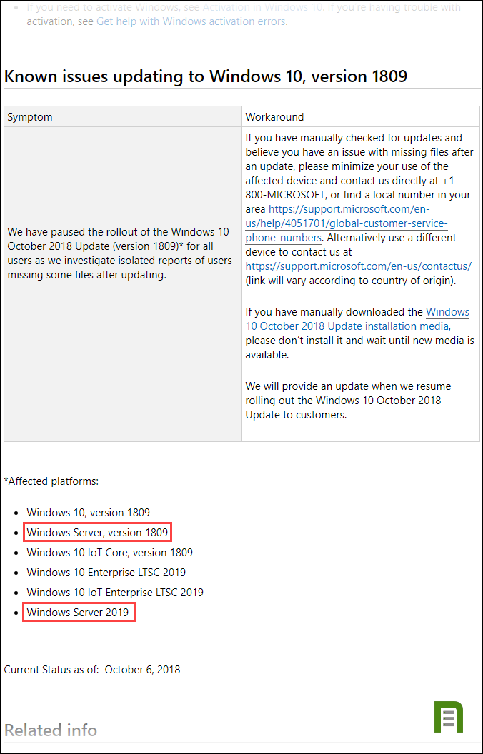 windows-10-update-history-at-Microsoft-2018-10-07--ITProHobby