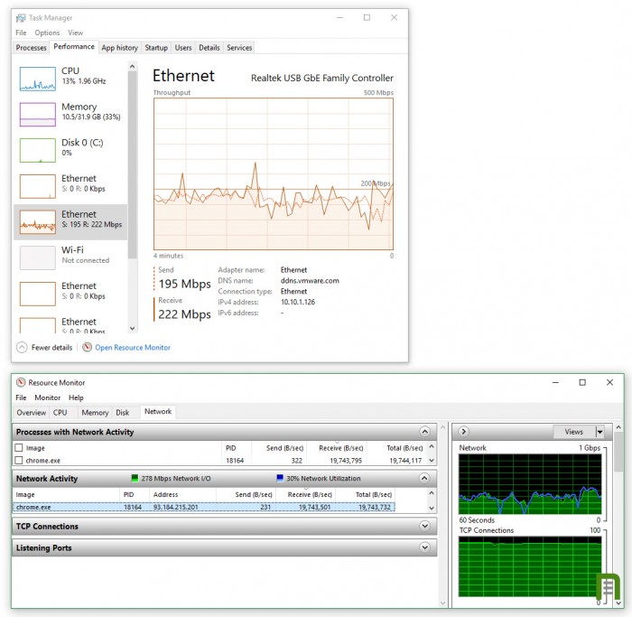 Resource-Manager-showing-222Mbps-download-from-Visual-Studio--ITProHobby